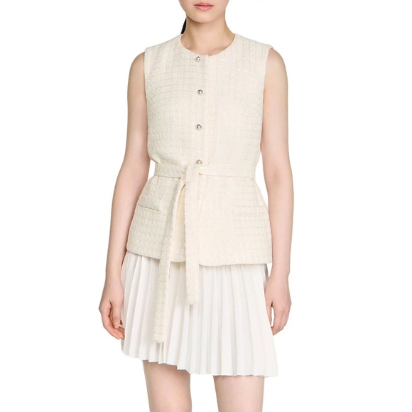 Sandro Dresses & Skirts - Bloom Mixed Media Short Dress
